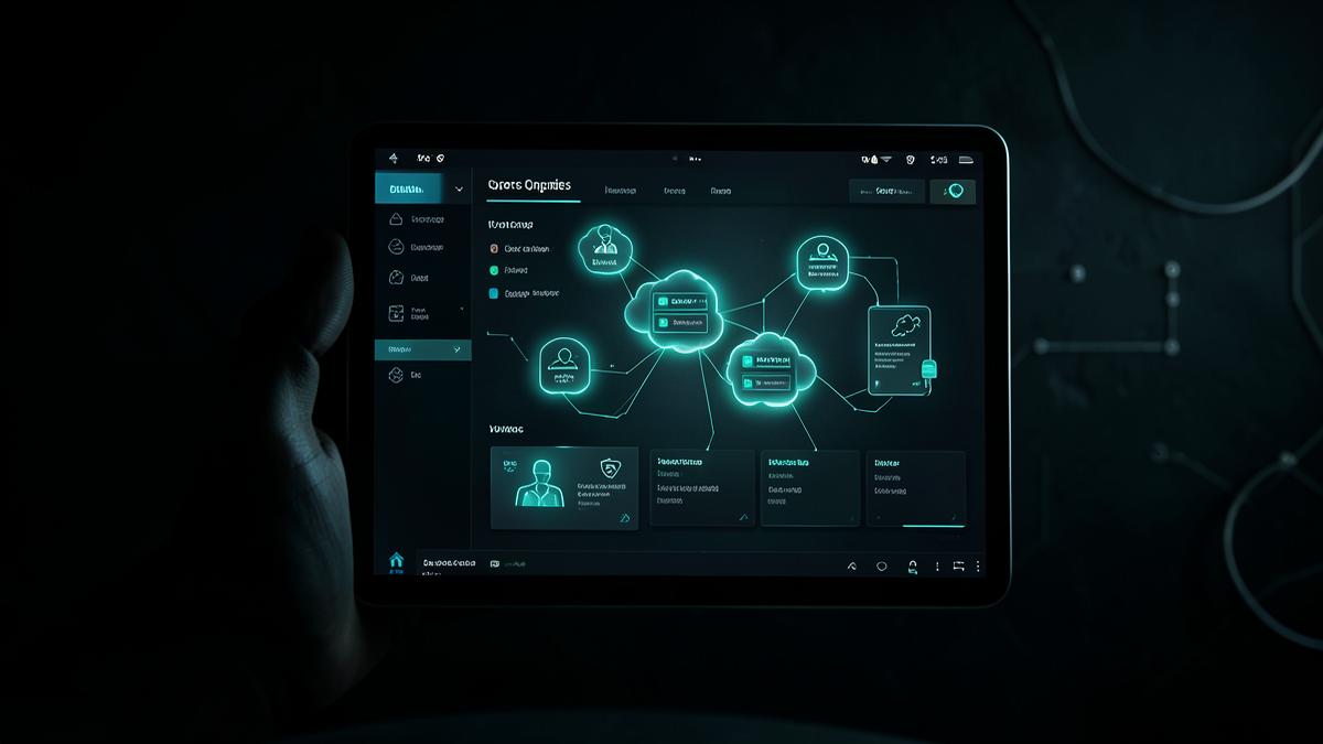 A cloud console showing AI agent identities holding access keys